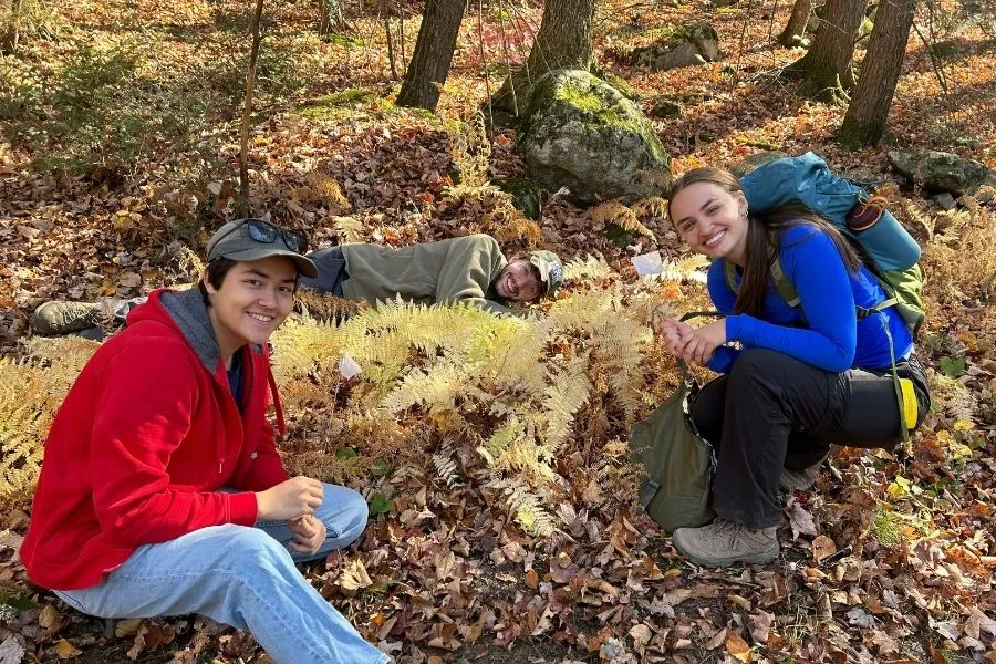Undergrads in the field