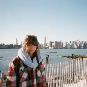 Sarah Trabue standing by the water