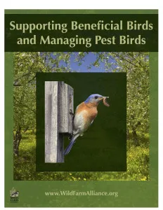 Book cover titled 'Supporting Beneficial Birds and Managing Pest Birds'